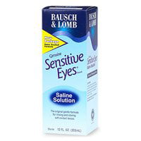 Sensitive Eyes Saline Solution Gentle 12 Fl Oz (Best Contacts For Sensitive Eyes 2019)