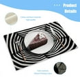 thumbnail image 3 of BaHomeck placemats Set of 4 Black And White Optical Illusion Of Cat Inside Infinite Tunnel Cotton Linen rectangle Placemats for Kitchen Dining Table Indoor,Outdoor,18*12inch, 3 of 4