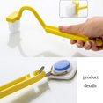 thumbnail image 4 of Toilet Rim Brush,V Type Toilet Brushes,Multi-Function Cleaning Brushes ,4PC Toilet Brush Toilet Brush for Toilet Corners Curved Handle, 4 of 5