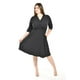 thumbnail image 5 of Vestido escote cruzado Roman Fashion /Tallas Extras, 2972 (Negro) negro 46, 5 of 6