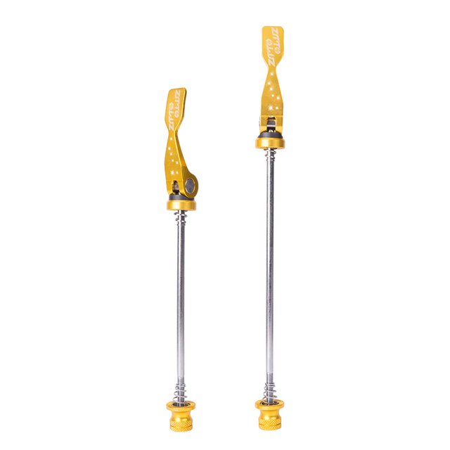 Yuarrent 1 par ZTTO bicicleta de montaña pincho aleación profesional colorido liberación rápida eje de acero pinchos componentes de ciclismo al aire Ciclismo Oro Yuarrent OD003319-06B