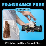 DUDE Wipes Flushable Wipes, XL On-The-Go Wet Wipes, Unscented, 30 Count