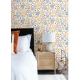 thumbnail image 3 of NuWallpaper Blue & Orange Mira Peel & Stick Wallpaper, 3 of 9