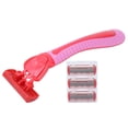 thumbnail image 6 of Women's Razors Hair Removal 3 Blades Beauty Hair Trimmer for Armpit Legs Body Red, 6 of 8
