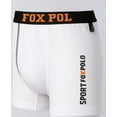 thumbnail image 5 of Foxpolo Men’s Boxer Briefs 4-Pack Gift Set – Cotton Stretch Underwear with Pocket – Breathable Soft Fabric – Sport Print – Comfortable Fit | L - White, 5 of 7