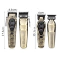 thumbnail image 4 of Graflsoa Professional Men's Hair Clipper & Trimmer Set with Adjustable Speed (6000/6500/7000 RPM), Stainless Steel Washable Blades, LCD Display, Long-Lasting Battery, Type-C Charging, and Complete, 4 of 7