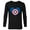 Black, variant on Marvel Captain America Avengers Heart Love Valentine’s Day - Long Sleeve T-Shirt for Men - Customized-White