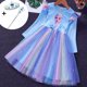 thumbnail image 1 of Vestidos de otoño para niñas, vestidos de Elsa, disfraz de princesa congelada, vestidos de fiesta de cumpleaños de manga larga, vestidos de graduación para niños Teens5T Gao Jinjia LED, 1 of 2