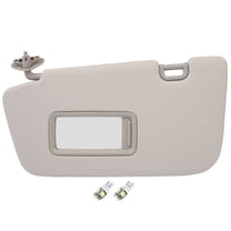 cciyu Left Driver Side Sun Visor fit for 2008-2014 for Subaru Impreza Gray without Sunroof Sun Visor Replaces 92011FG032ME