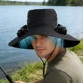 thumbnail image 1 of Ohmyroo Solar Fan Hat with Sun Protection & UV Blocking, 1 of 5