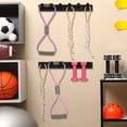 thumbnail image 3 of Wall Mounted Black Metal Gym Equipment Rack, Home Gym Organizer for Resistance s, Jump Ropes, and Weight, 3 of 5
