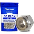 thumbnail image 1 of Tuercas de seguridad hexagonales con inserto de nailon, acero inoxidable 3/8-16, 1 of 7