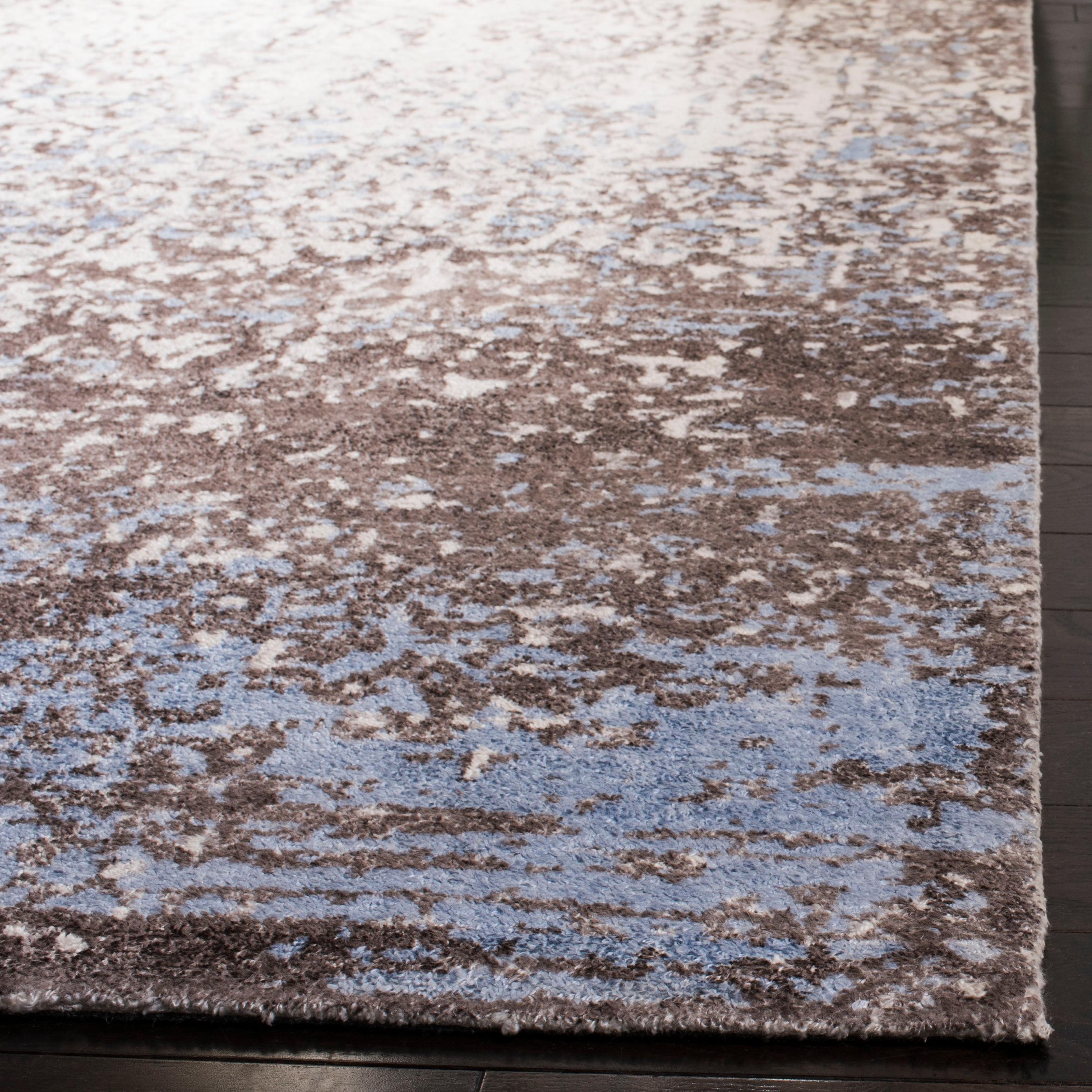 SAFAVIEH Expression Kliment Abstract Area Rug, Ivory/Grey, 8' x 10'