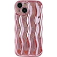 thumbnail image 1 of Caseative Patrón de ondulación de agua Marco de onda rizada suave compatible con funda para iPhone (blanco, iPhone 13 Pro Max), 1 of 4