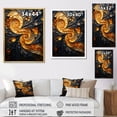 thumbnail image 4 of Designart "VORTEX Tangle" Abstract Floater Framed Wall Art Living Room, 4 of 7