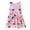 Pink, variant on VERUGU Girls Dresses Toddler Kids Baby Girls Fashion Cute Sleeveless Sweet Print Ruffle Dress