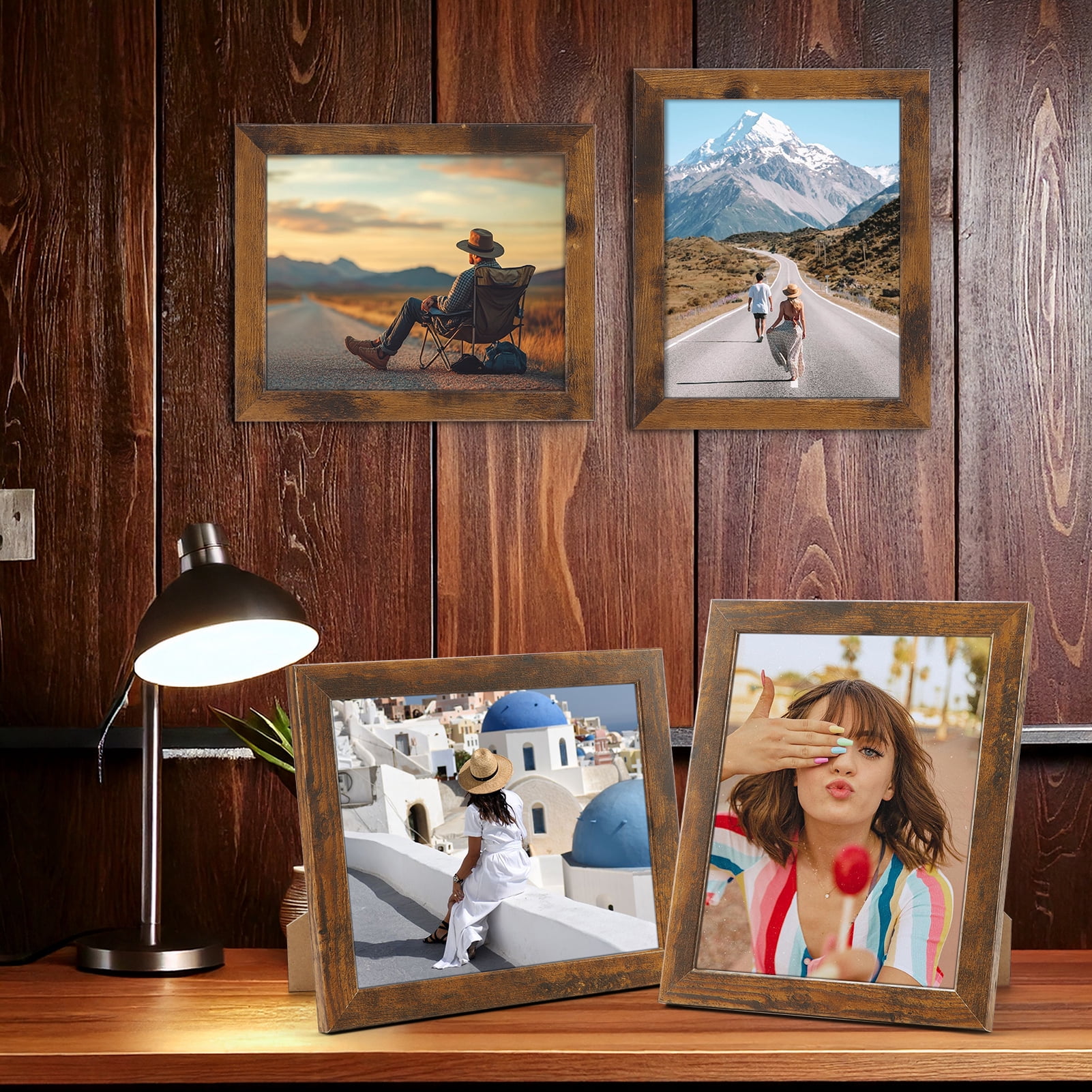 7 Pack 8x10 Picture Frames for Wall Hanging and Desktop Display