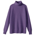 thumbnail image 3 of Women's Slim-Fit Turtleneck Base Layer, Women's Mock Neck Fitted Long Sleeve Top Assorted Color Slim-Fit Turtleneck Women's Daily Wear Mock Neck Long Sleeve Blouse, 3 of 3