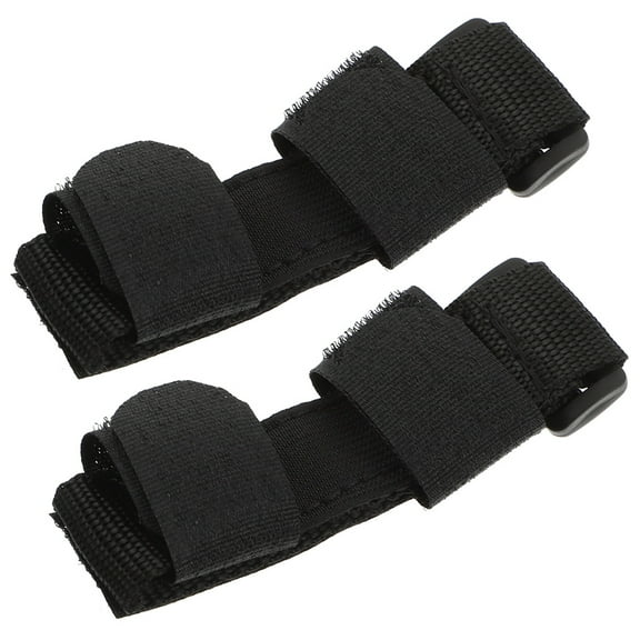 LOLIPPYY Eating Assistance Adjustable Cuff Black 2Pcs 3.9x1.4x0.8in