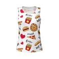 thumbnail image 6 of Sigee Fast Food for Women's Workout Tank Top,Running Tank Tops,Sleeveless Gym ClothesLarge, 6 of 8