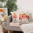 thumbnail image 6 of Unique Bargains Fall Pumpkin Outdoor Home Decorative Throw Pillow Covers (2 Count) Beige-2 18" x 18", 6 of 6