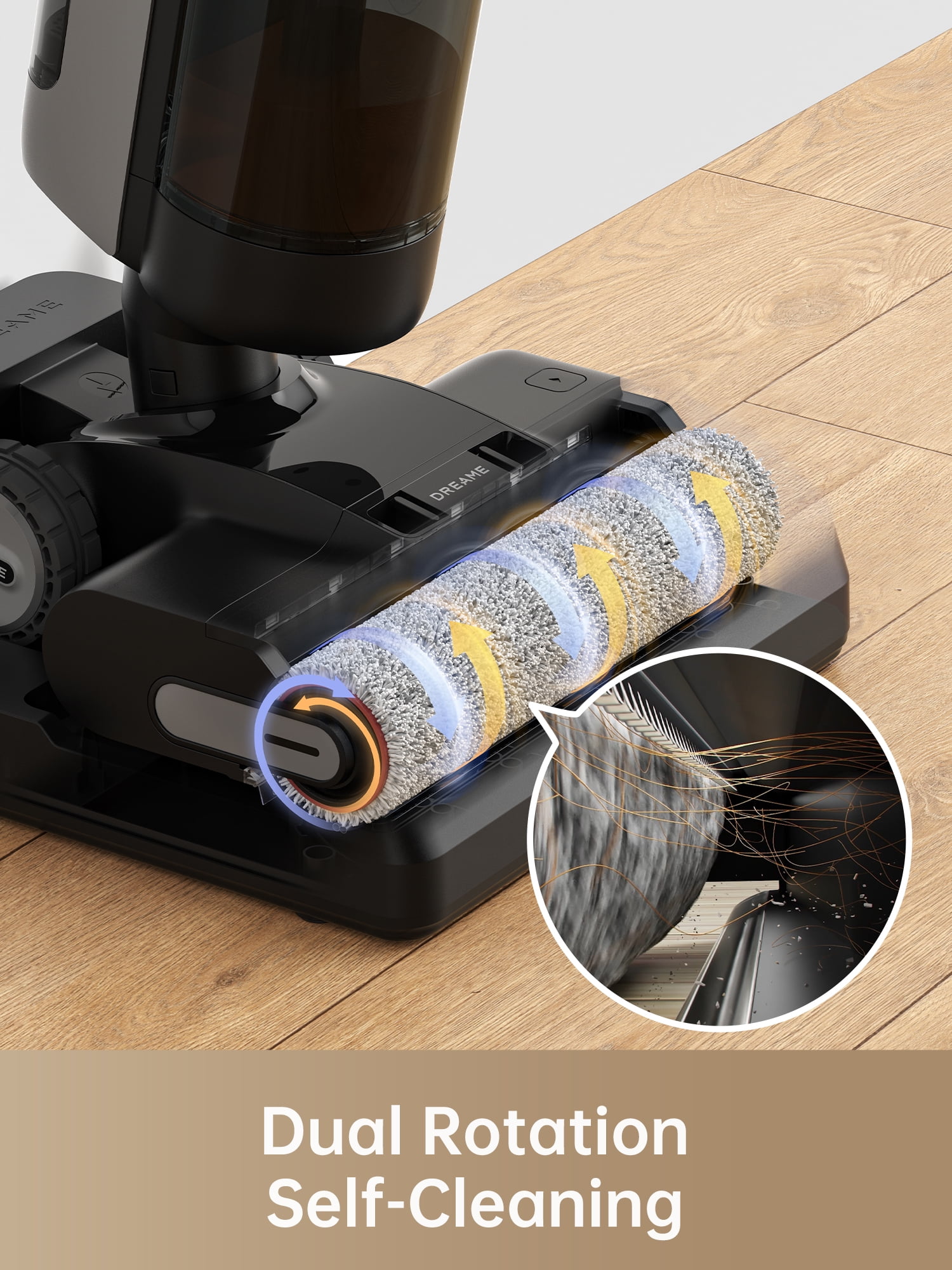 Dreame H13 Pro Wet Dry Vacuum Cleaning Bundle, Smart Floor Cleaner Vacuum Mop for Hard Floors, 140°F Brush Wash, Hot Air & Dual Rotation Self-Cleaning, GlideWheel Power System, 1 more Filter