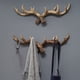 thumbnail image 3 of Wosthever Gancho para abrigo de pared con astas, elegante y duradero, de resina, para función práctica, decorativo Decoración del hogar Oscuro, 3 of 6