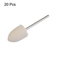 thumbnail image 3 of Wool Felt Mounted Mandrel 12mm x 18mm 1/10 Inch Shank Conical Bits, 20 Pieces, 3 of 6