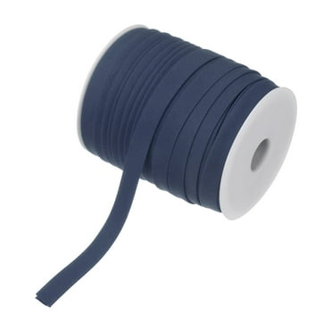 Uxcell Double Fold Bias Tape 1/2 Inch 55 Yards Cotton Bias Binding Tape Bulk for Sewing Navy Blue