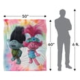 thumbnail image 5 of Trolls Blanket, 50'x60', Holding Hands Silky Touch Super Soft Throw, 5 of 6