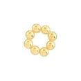 thumbnail image 2 of 14k Yellow Gold Bead Circle Stud Earrings Stud Earring for Women, 2 of 2