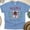 CarolinaBlue, variant on Mama Claus Graphic T-Shirt | Cute Holiday Bow Design Tee for Women Moms, CarolinaBlue, Size M