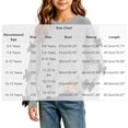 thumbnail image 3 of Girls Long Sleeve Sweatshirt Tops, Solid Color Bow Detail Pullover, Casual Everyday Clothing | Akmoler,Gray 11-12 Years, 3 of 6