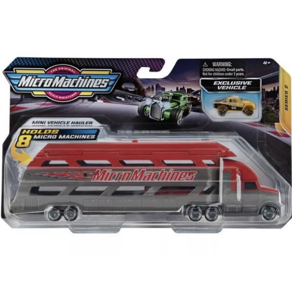 Micromachines Mini Vehicle Hauler - Red