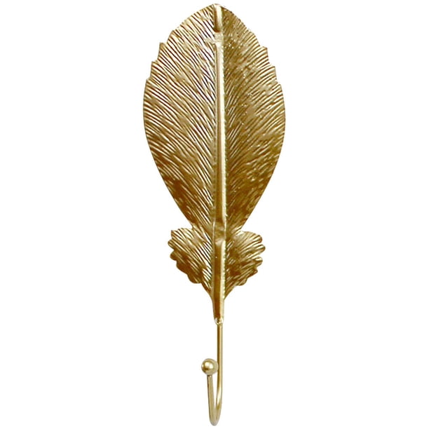Billuyoard Mini gancho de pared para colgar ropa, llave, sombrero, abrigo, percha de metal, organizador decorativo para el hogar, A, dorado Type3 NO3 Billuyoard HA002251-01