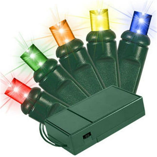 Winterland BAT-70MM4M-4G 5 mm. Chonical Battery Operated LED 4 Multi Color 70 Count Lights Setgauge