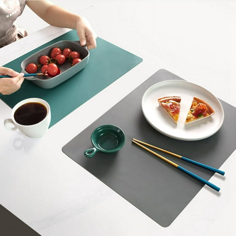 Large Silicone Heat Resistant Mat 78.7” x 15.7”, Nonslip Silicone Mats for  Kitchen Counter, Countertop Protector, Nonstick Waterproof Craft Mat Table  Placemat, Cyan 
