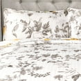 thumbnail image 5 of Lush Decor Penrose Floral Cotton Reversible Quilt, Full/Queen, Yellow/Gray, 3-Pc Set, 5 of 5