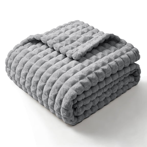 SoComfy by Bedelite Throw Blanket for Couch and Bed- Super Soft and Warm 3D Checkered Fluffy Fuzzy Fleece Blanket, Luxurious Plush Cozy Blanket for Room Decor Spring