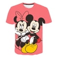 thumbnail image 1 of Disney Kids T-shirt Mickey Mouse Cartoon Girl T-shirt Short Sleeve Kids Street o Collar Kids Girl Loose T-shirt Ages 1-1412M Gao Jinjia LED, 1 of 2