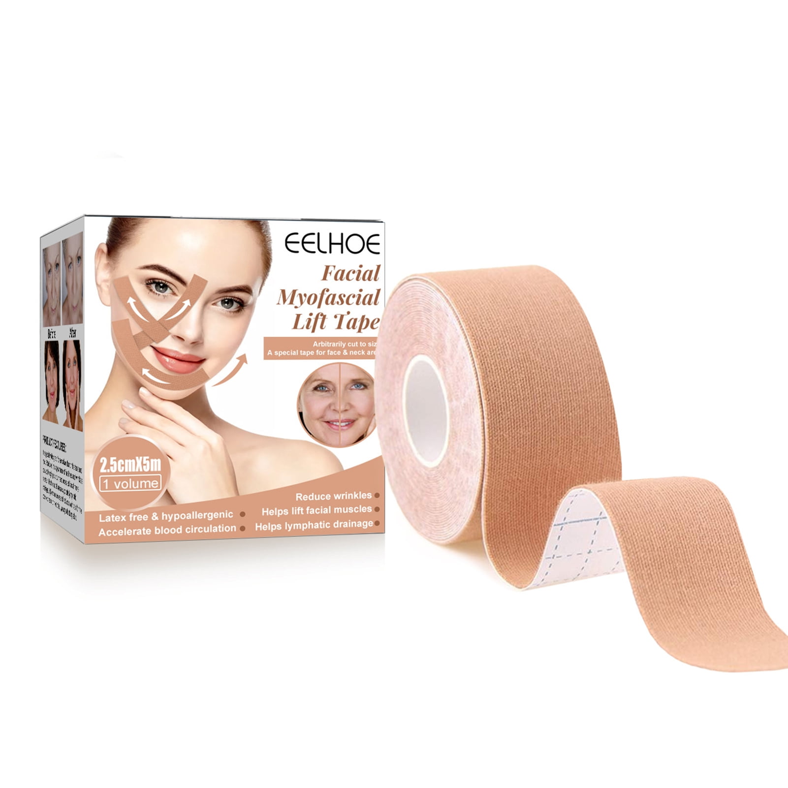 EELHOE Facial Anti Sagging Lifting Patch Slimming Strap Double Chin