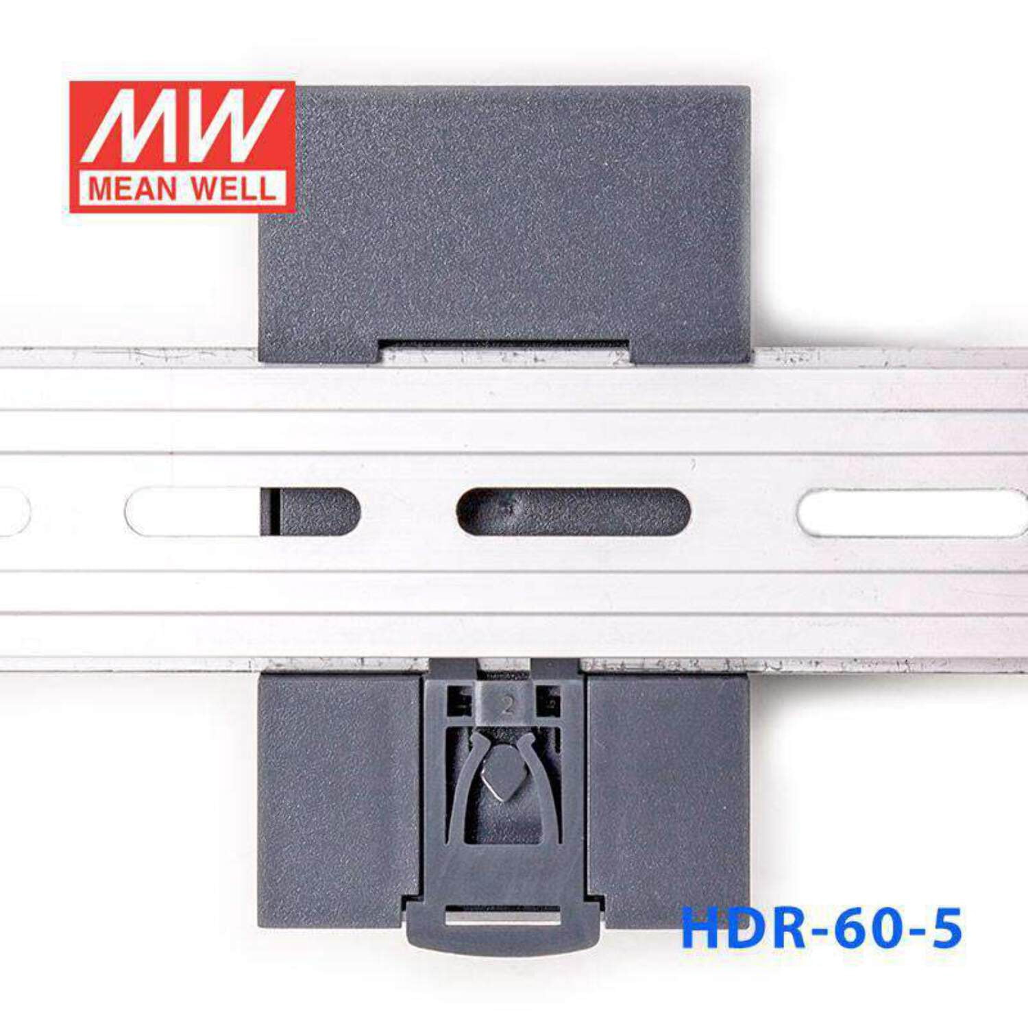 Mean Well HDR-60-5 Ultra Slim Step Shape Power Supply 60W 5V - DIN Rail