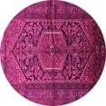 thumbnail image 1 of Ahgly Company Indoor Round Persian Pink Traditional Area Rugs, 6' Round, 1 of 4