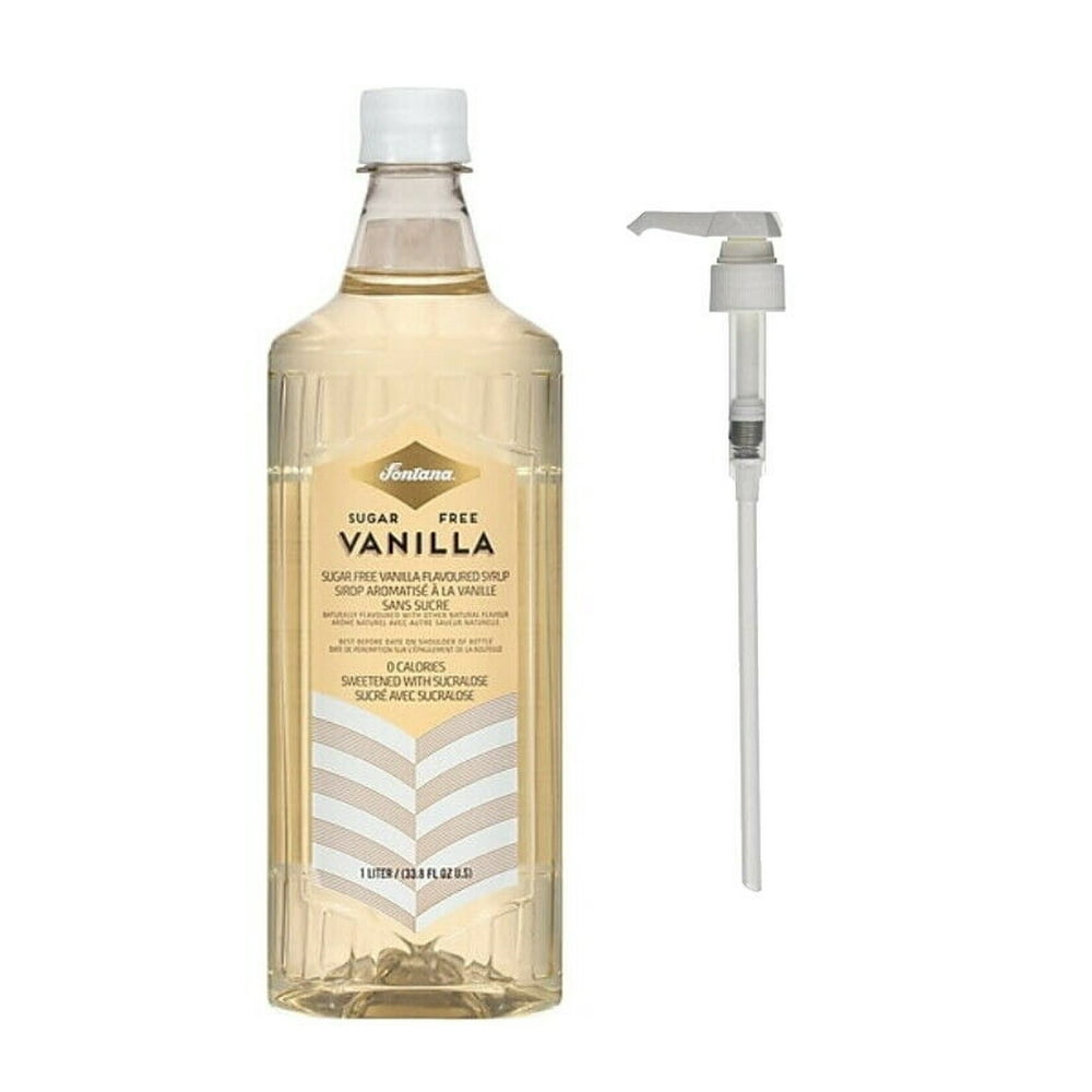 Fontana for Starbucks Authentic Sugar Free Vanilla Syrup W/ Pump 1