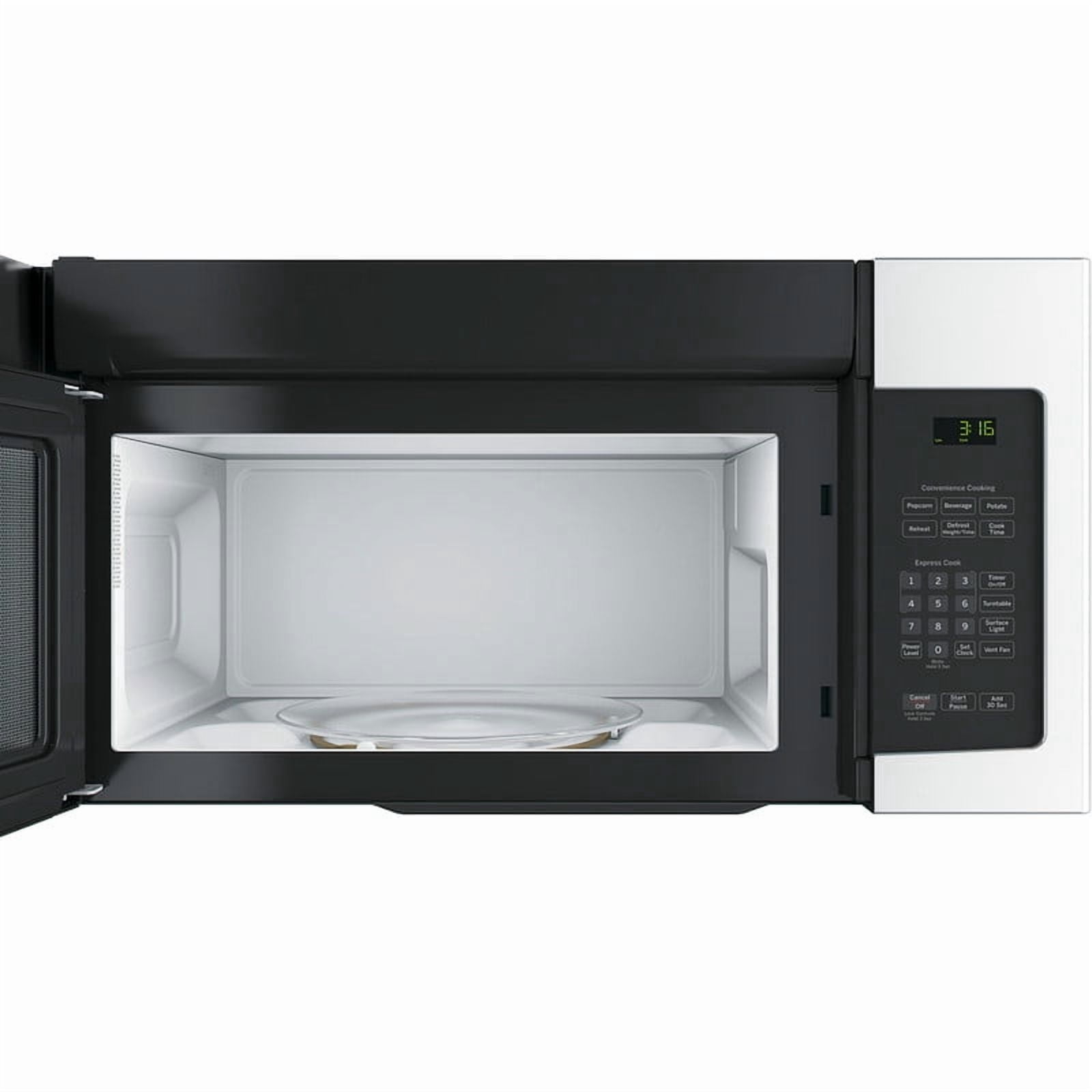 GE 1.6 cu ft Over-the-Range Microwave Oven, Stainless Steel, 1000W, Vent 300 CFM, Model JNM3163RJSS