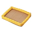 thumbnail image 1 of Hearth & Gear Natural Pet Mat Pet Cooler Summer Linen Rattan Mat Woven Breathable Square Washable Rattan Bed With Edge For Dogs Cats Accessories for Small Dogs Saddlebag Dogs Fuseball Accessories Dog, 1 of 4