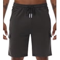thumbnail image 4 of Satankud Men's Casual Cargo Shorts Classic Relaxed Drawstring Stretch Elastic Waist Beach Shorts with 5 Pockets Carbon gray-42, 4 of 8