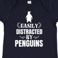 thumbnail image 4 of Inktastic Easily Distracted by Penguins Boys or Girls Baby Bodysuit, 4 of 5