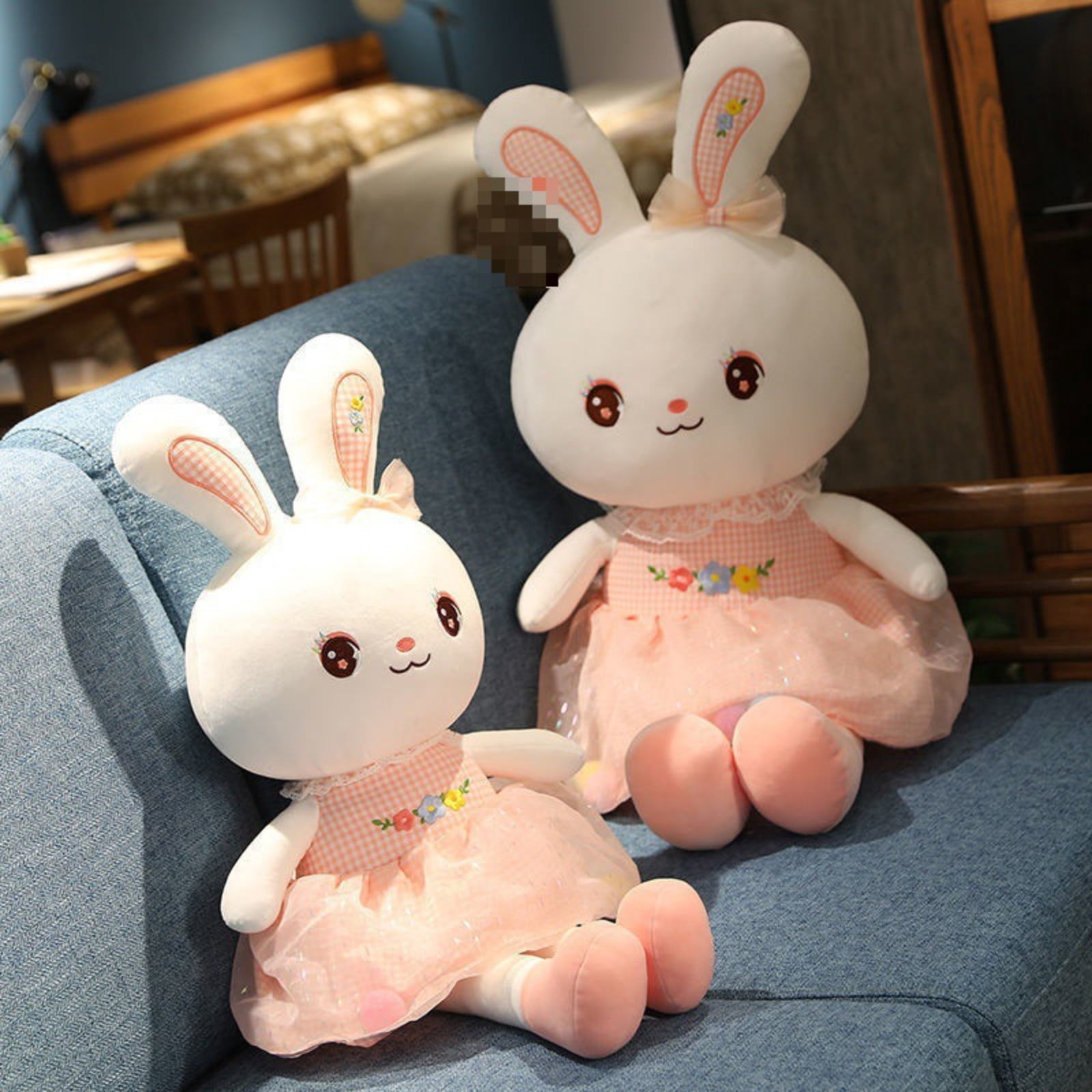 Cute Dress Bunny Plush Toy Soft Stuffed Rabbit Doll Gift Plush Animal Toy Decoration