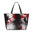 thumbnail image 2 of Pofeuu Shadows Behind Print Beach Bag,Waterproof Sandproof Beach Tote Bag, Large Capacity Foldable Beach Bags for Women, 2 of 7